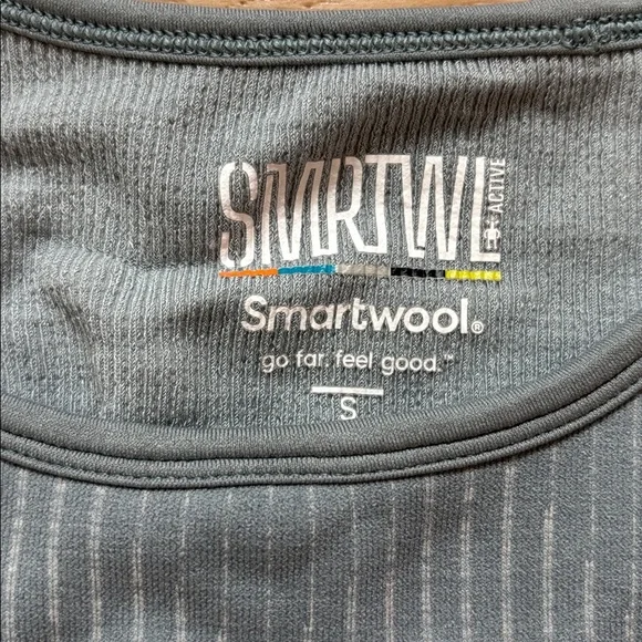 Smartwool Intraknit Crop Bra - Blue - Picture 4 of 6